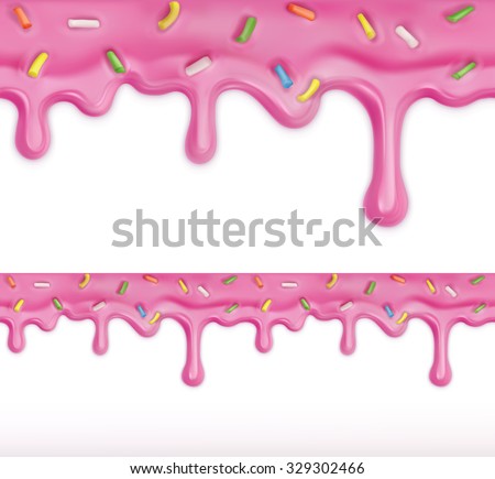 Doughnut glaze, seamless vector