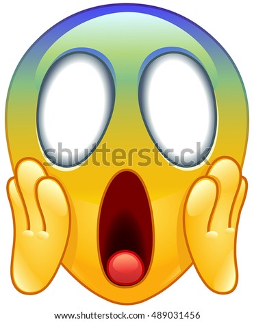Emoticon Stock Images Royalty Free Vectors Shutterstock Screaming Emoji Hands
