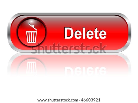 Delete button vector template Stock Photos, Delete button vector ...