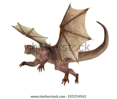 long neck dragon looking - stock photo