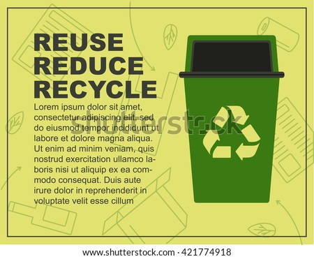 perfect flat design vector template flyer stock vector hd royalty free recyle flyer