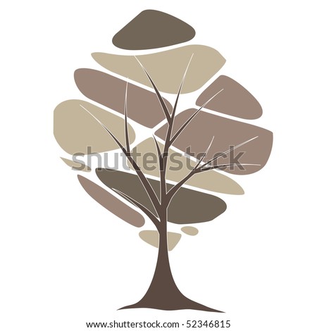 Abstract Tree Vector Illustration Stock Vector (Royalty Free) 52346815
