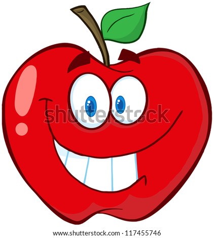 Apple Cartoon Mascot Character Muscle Arms Stock Illustration 117455674 ...