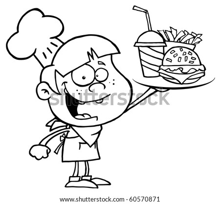 Burger Boy Coloring Pages 10