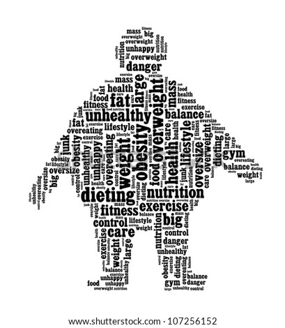 Obesity Word Collage Stock Illustration 107256152 - Shutterstock