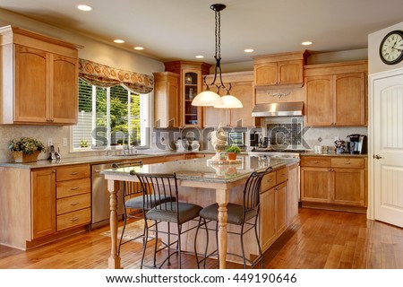  Kitchen  Luxury Home White Cabinetry Stock Photo 109770035 