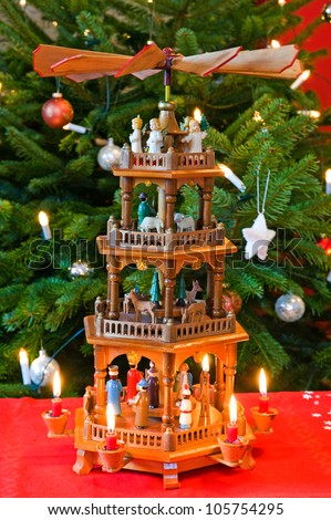 pyramid christmas ornament
