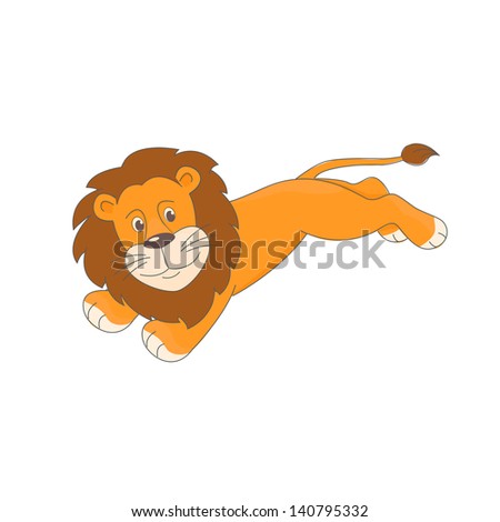 Cartoon Animals Little Cute Otter Swims Stock Vector 475026973