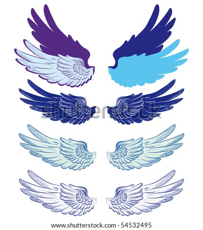 Colored Angel Wings Stock Images, Royalty-Free Images & Vectors ...