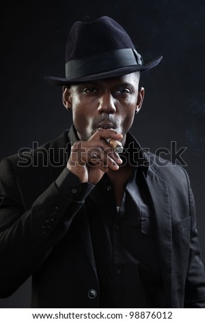 Portrait Sexy Black Man Suit Stock Photo 97872158 - Shutterstock