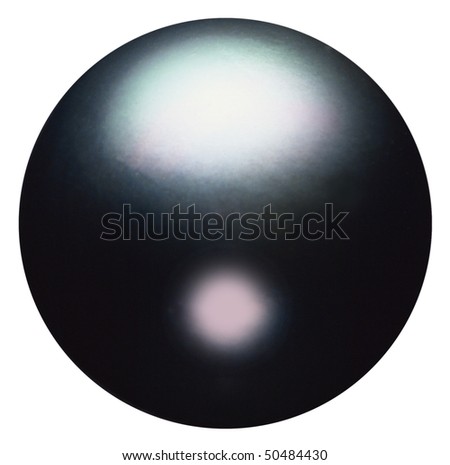 Closeup of black pearl.