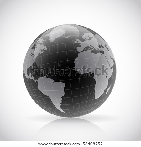 Realistic Vector Planet Earth Reference Photos Stock Vector 46419445