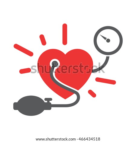 Blood Pressure Measuring Stock Vector 466434518 - Shutterstock