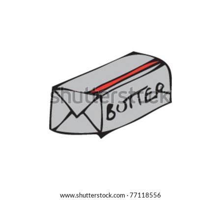 Drawing Some Butter Stock Vector 77118556 - Shutterstock