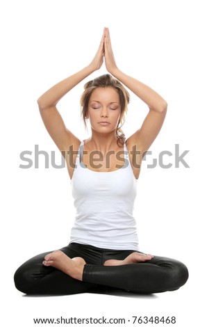 Woman Doing Yoga Pose Woman Doing Yoga Pose