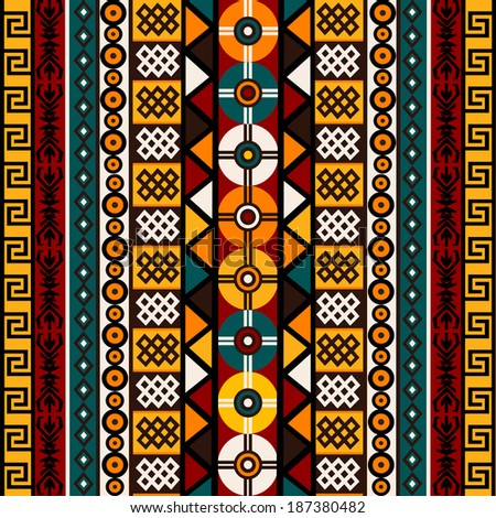 Ethnic Background Tribal Motifs Stock Vector 179702591 - Shutterstock