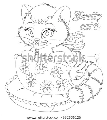 Little Cat Coloring Book Stock Vector 652535125 - Shutterstock Little Cat Coloring Book Stock Vector 652535125 - Shutterstock
