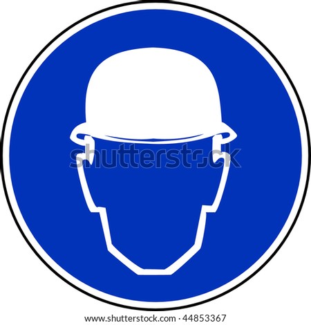 Protective Safety Helmet Must Be Worn Stock Vector 525737236 - Shutterstock