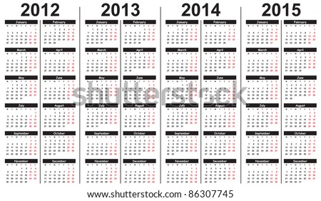 template for calendar
