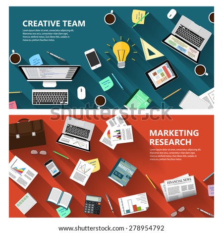 Marketing research concept