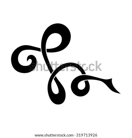 Illustration Seven Tattoo Silhouettes Snakes Isolated Stock Vector ...
