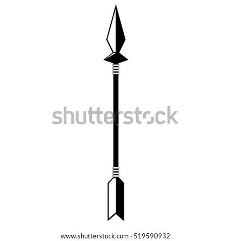 Vector Silhouette Arrow Stock Vector 521178229 - Shutterstock