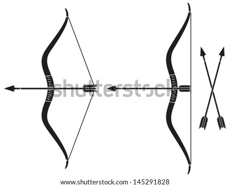 Bow Arrow Stock Vector 145291828 - Shutterstock