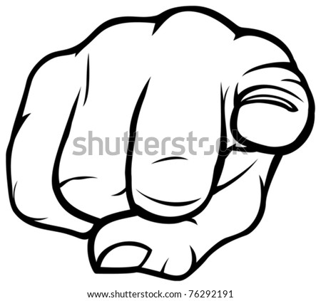 Hand Pointing Stock Vector 76292191 - Shutterstock