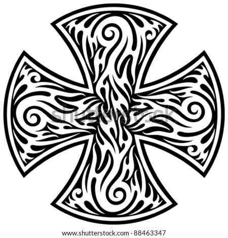 Cross Tribal Tattoo Stock Images Royalty Free Vectors Cross Tribal Tattoo Stock Images Royalty Free Vectors