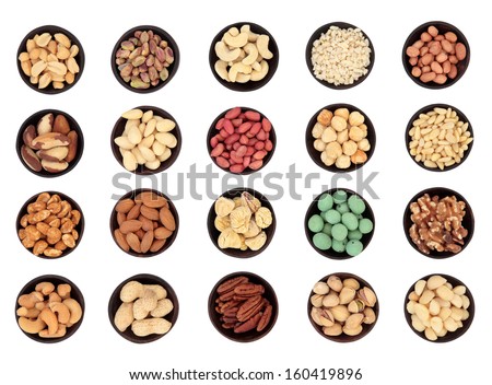 Different Types Nuts Pistachios Walnuts Cashews Stock Photo 105990371 ...