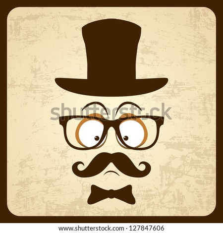 Mr Bear Cute Cartoon Bear Classical Stock Vector 133468913 - Shutterstock