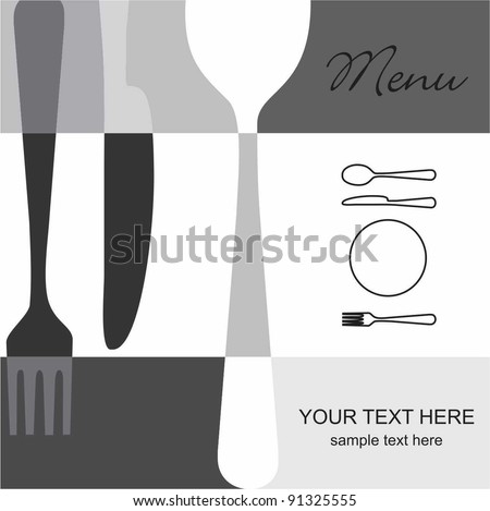 Restaurant Menu Stock Vector 92593108 - Shutterstock