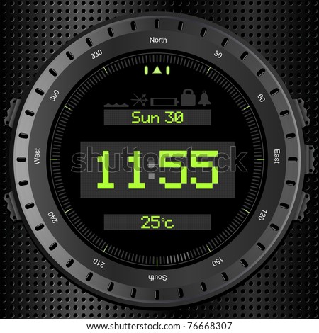 how to time set in digital watch