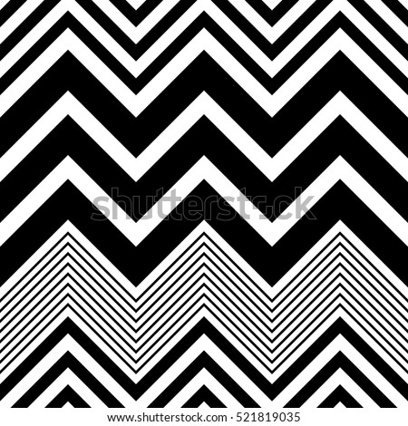 Seamless Zig Zag Pattern Abstract Monochrome Vectores En Stock