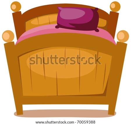 Illustration Isolated Children Bed On White Stock Vector 51433003
