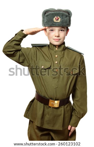 Portrait Young Boy Ministry Defense Russian Stock Photo 74309266 ...