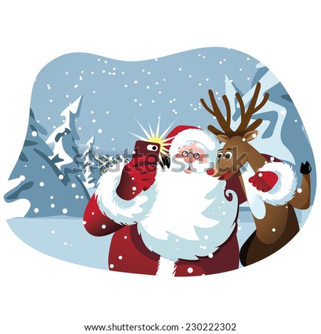 reideer and father christmas template for windows funny santa stock images royalty free images vectors reideer and father christmas template for windows funny santa stock images royalty free images vectors