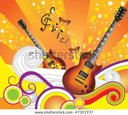 Guitar Stock Vector 47301937 - Shutterstock