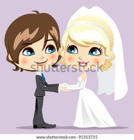 Cartoon Wedding Couple Stock Images, Royalty-Free Images & Vectors