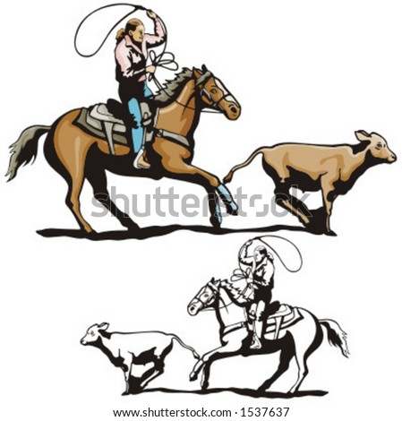 Calf Roping Stock Images, Royalty-Free Images & Vectors | Shutterstock