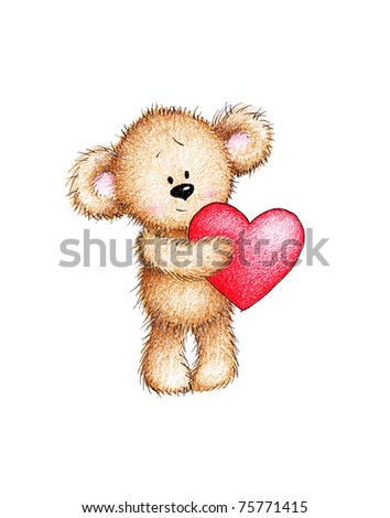 Cute Teddy Bear Butterfly Stock Illustration 109273955 - Shutterstock