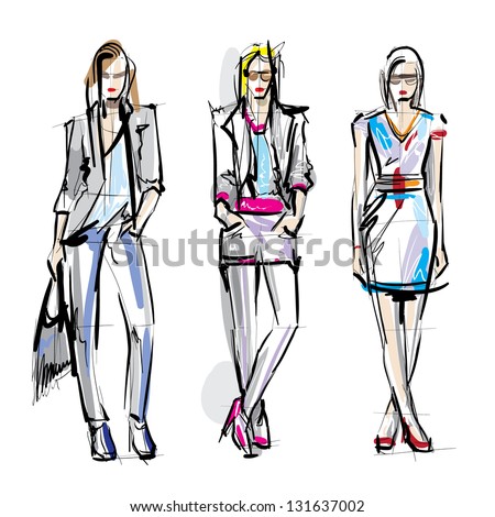 Fashion Sketch Stock Photos, Images, & Pictures | Shutterstock