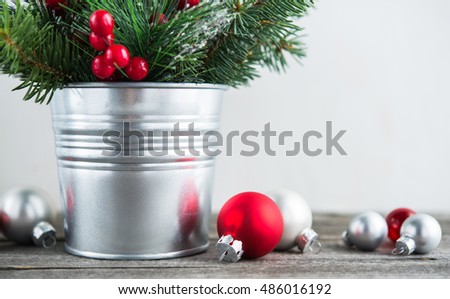 red white and silver christmas theme background