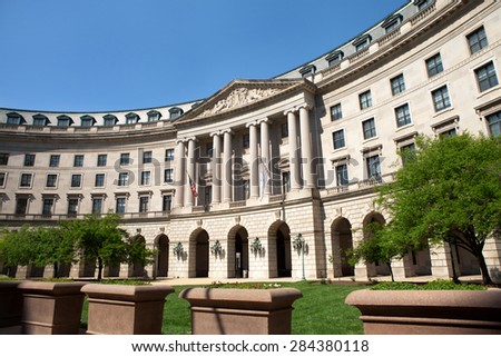 WASHINGTON, DC - MAY 4: United States Environmental Protection Agency Headquarters in Washington, DC on May 4, 2015. The EPA's mission is to protect human health and the environment.