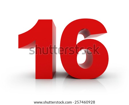 Number 16 Stock Illustration 257460928 - Shutterstock