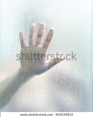 Naked Bodybuilder Holding His Head. Stock Image - Image of 
