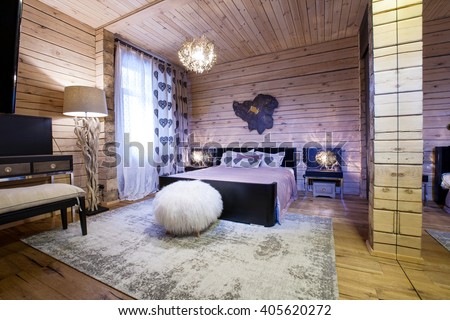 Wooden House Interior Stock Photo 391616107 - Shutterstock