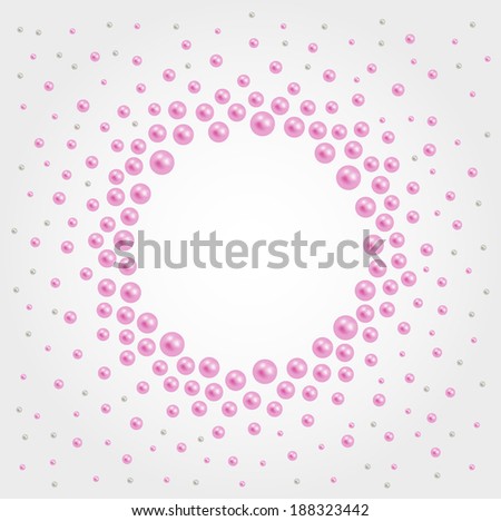 Abstract background with pearls