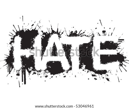 Hate Graffiti Stock Vector 53046961 - Shutterstock