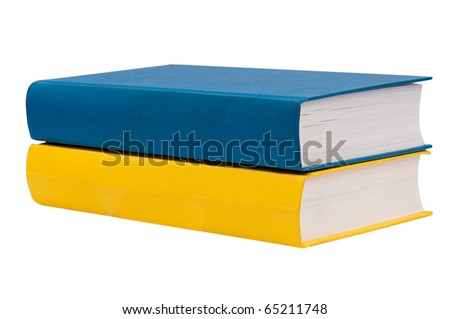 Horizontal Stack Two Books Isolated On Stock Photo 65211748 Shutterstock